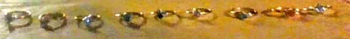 ASSORTED BIRTHSTONE FASHION RINGS