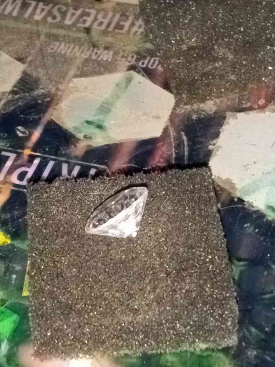 natural European cut diamond