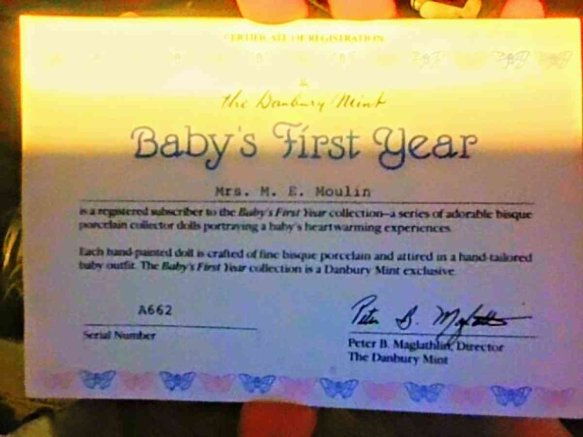 Bundle of Joy created for the Danbury mint