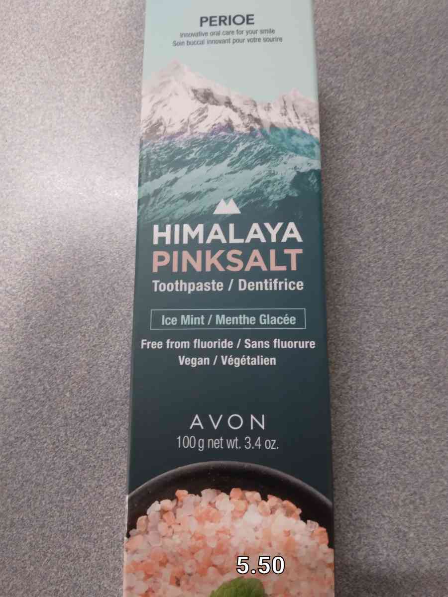 Avon pink salt toothpaste