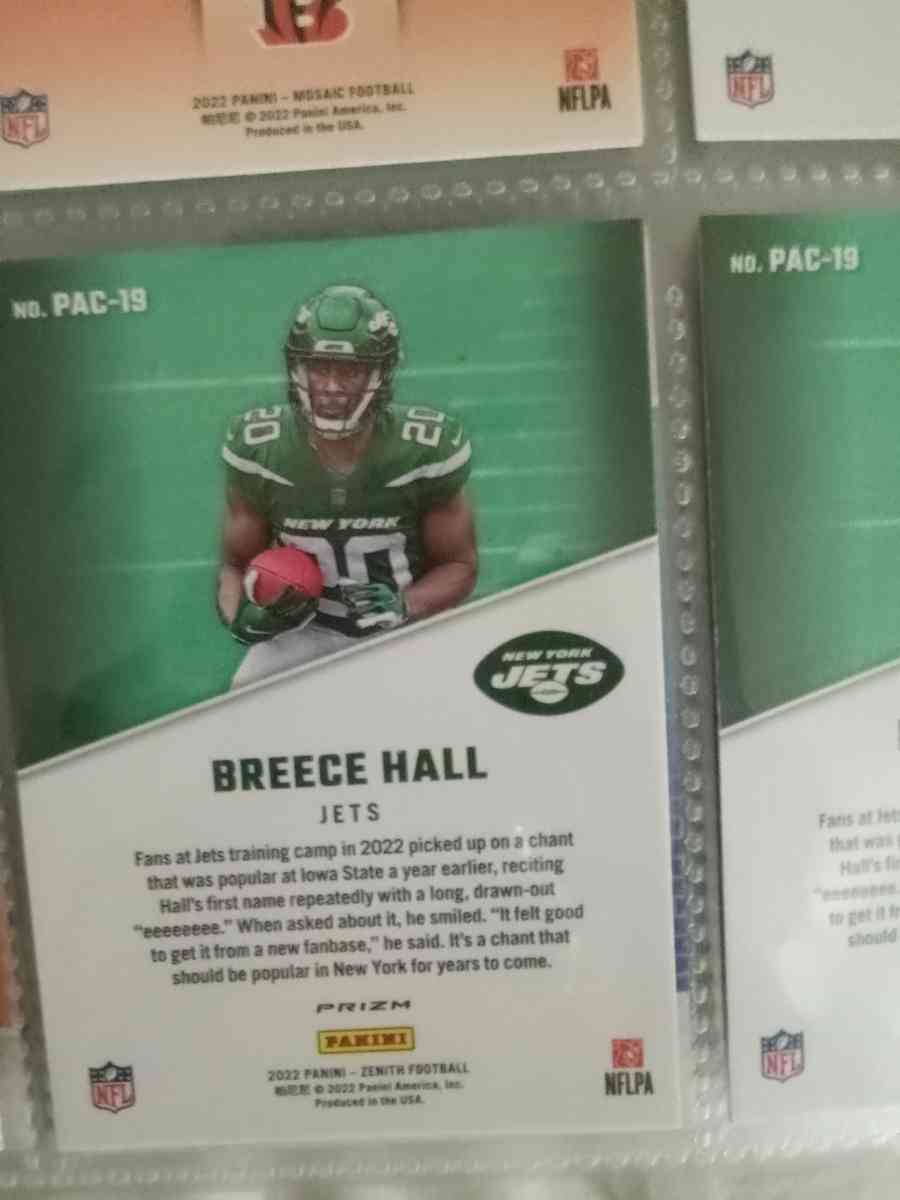 2022 RC Breece Hall zenith prizm