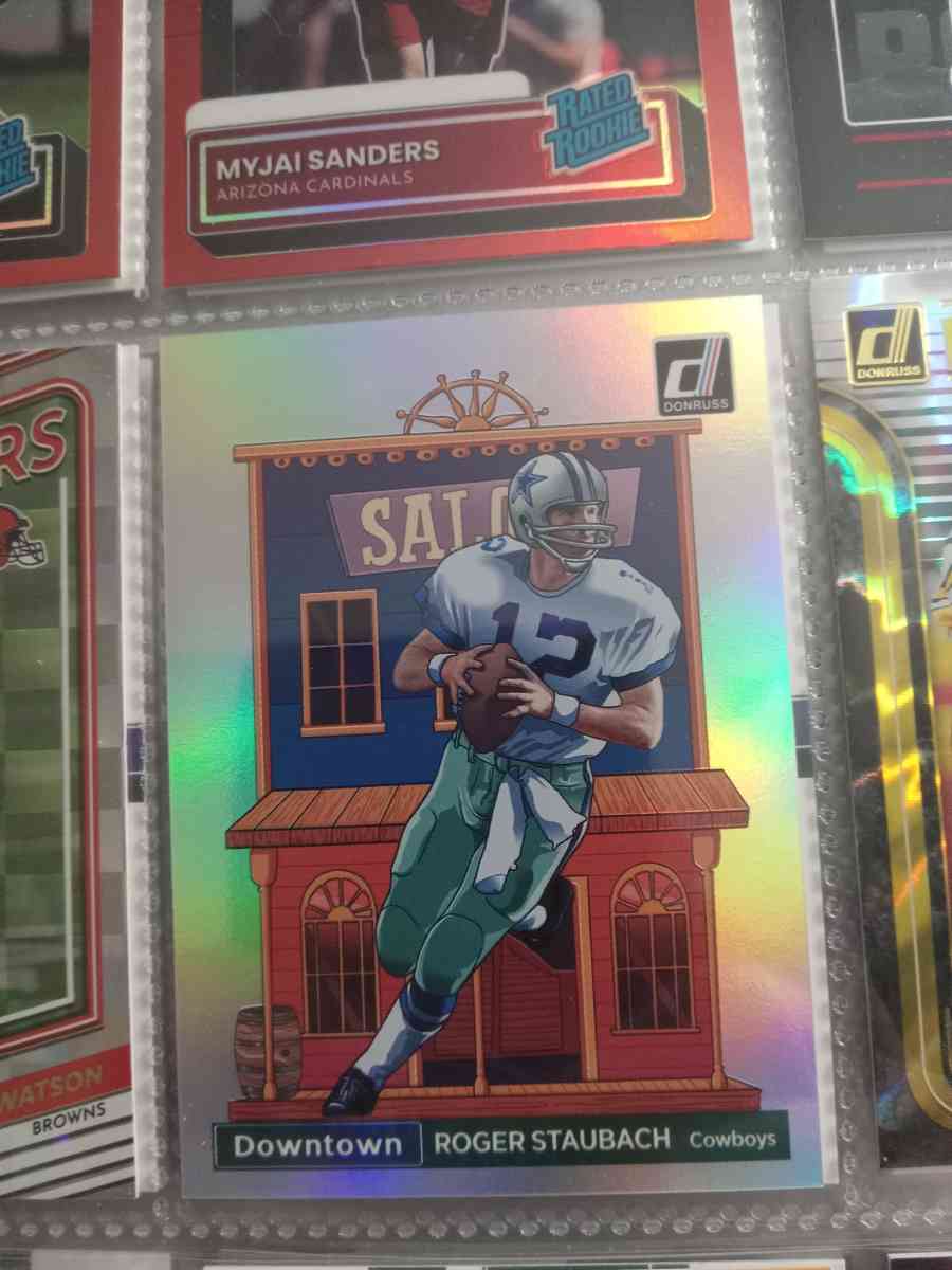 2022 Roger Staubach donruss Downtown