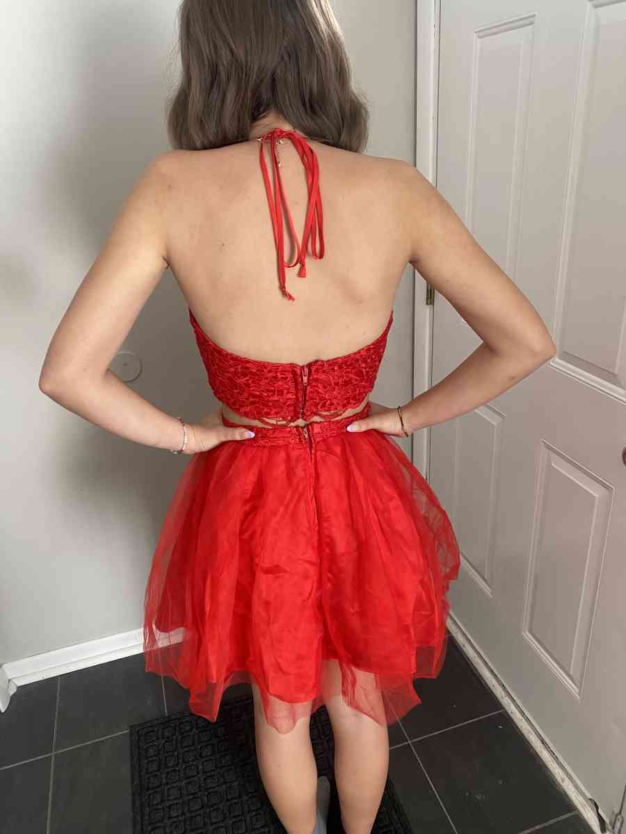 red dress