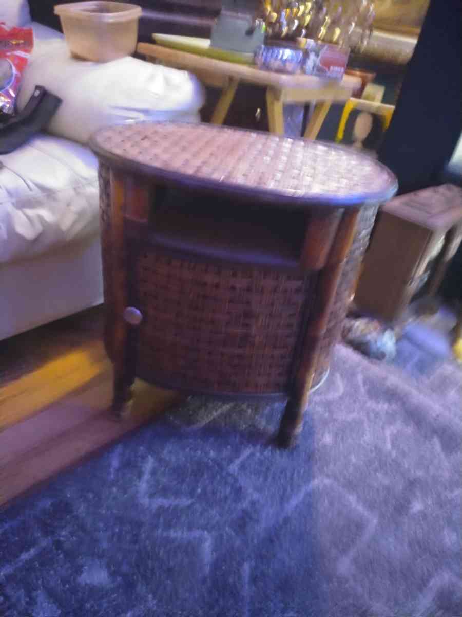 Bamboo chair and table