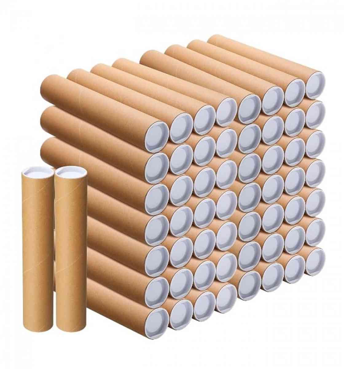 60 Pack 2x 116 Mailing Tubes wCaps for Shipping Storing Mail