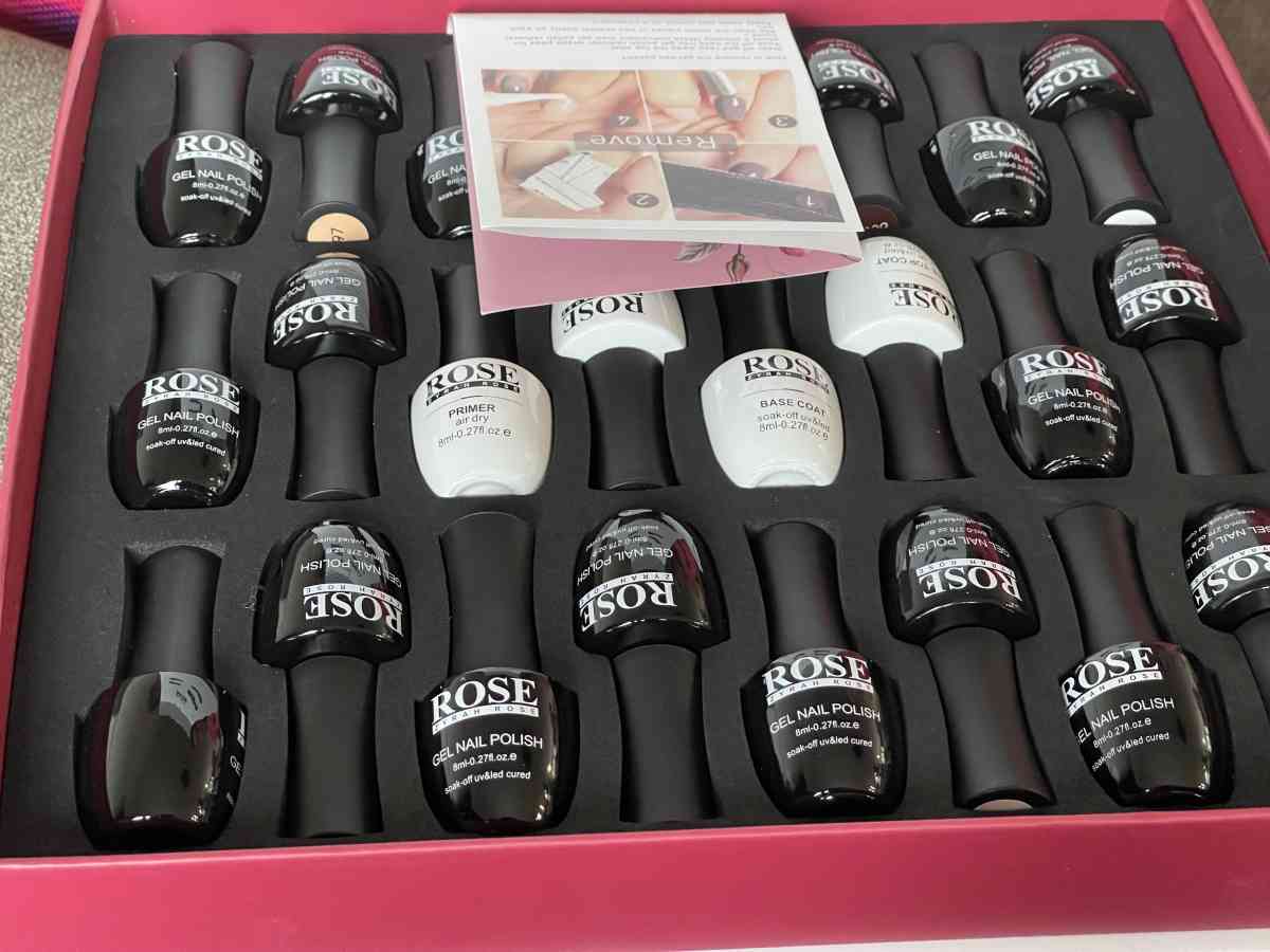 rose gel nail polish kit