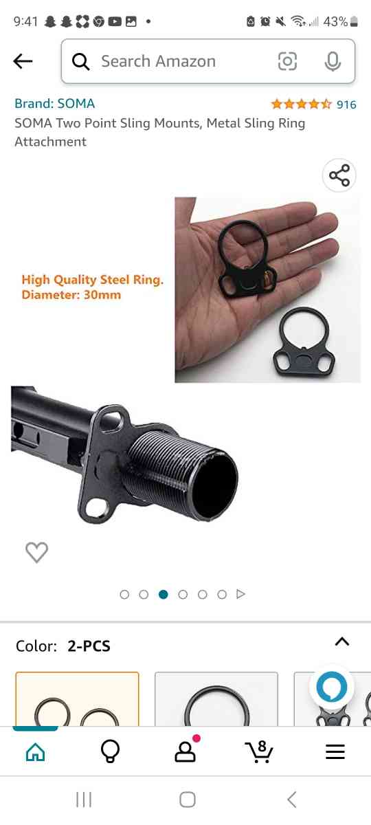 Two point Sling mount metal