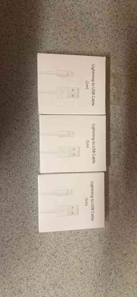 new iPhone charger Lightning to USB Cable 1m 3 piece 10