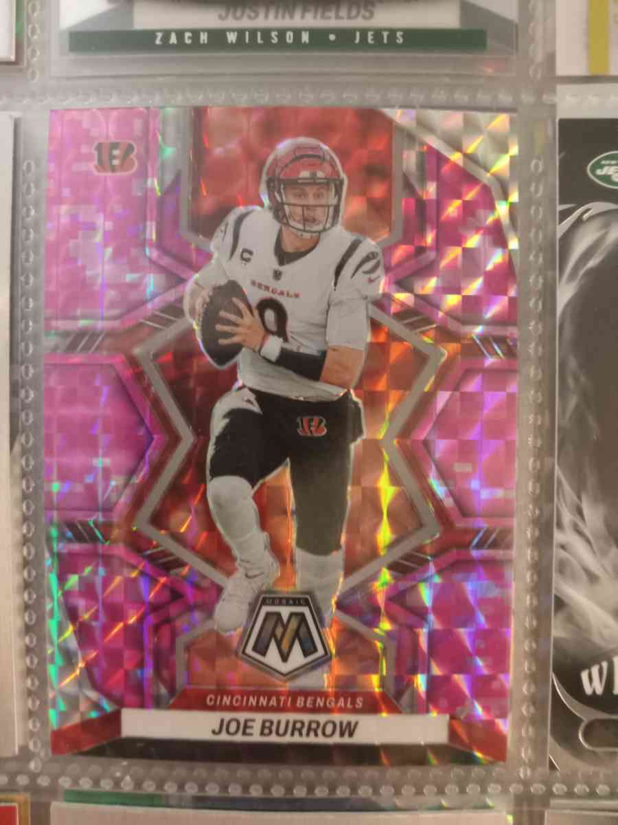 2022 Joe Burrow pink camo mosaic