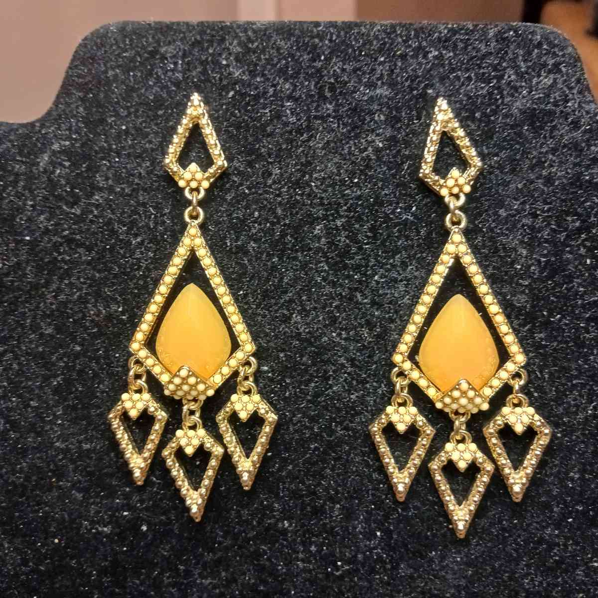 Geometric Post Pin Earring