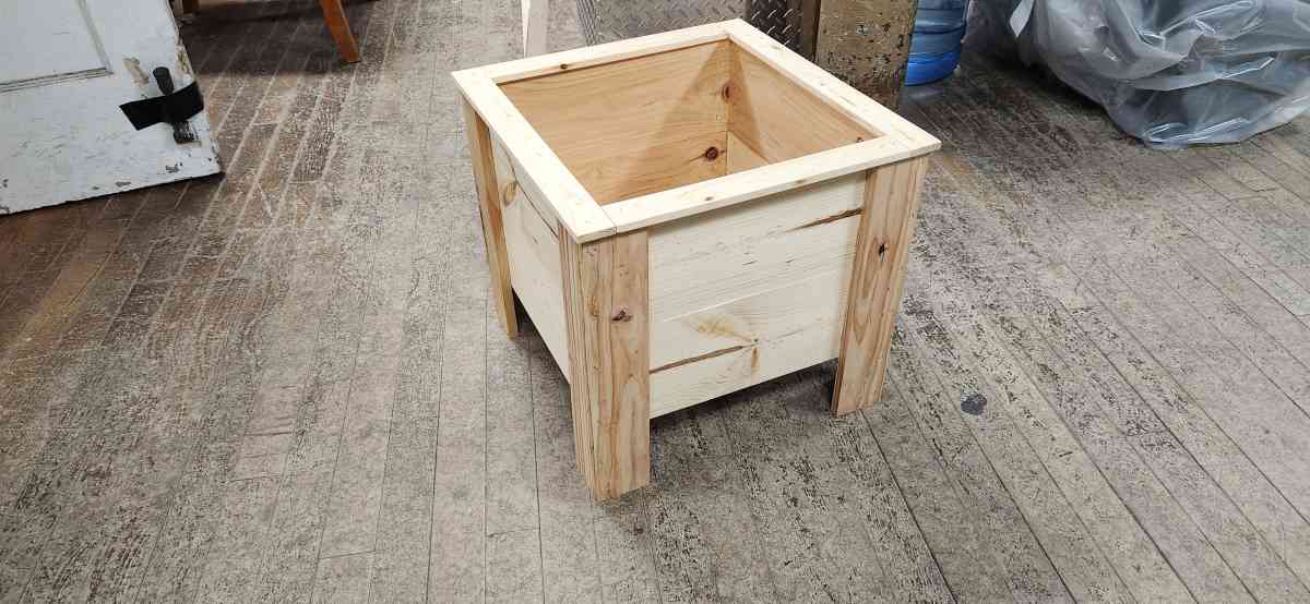 wooden planter