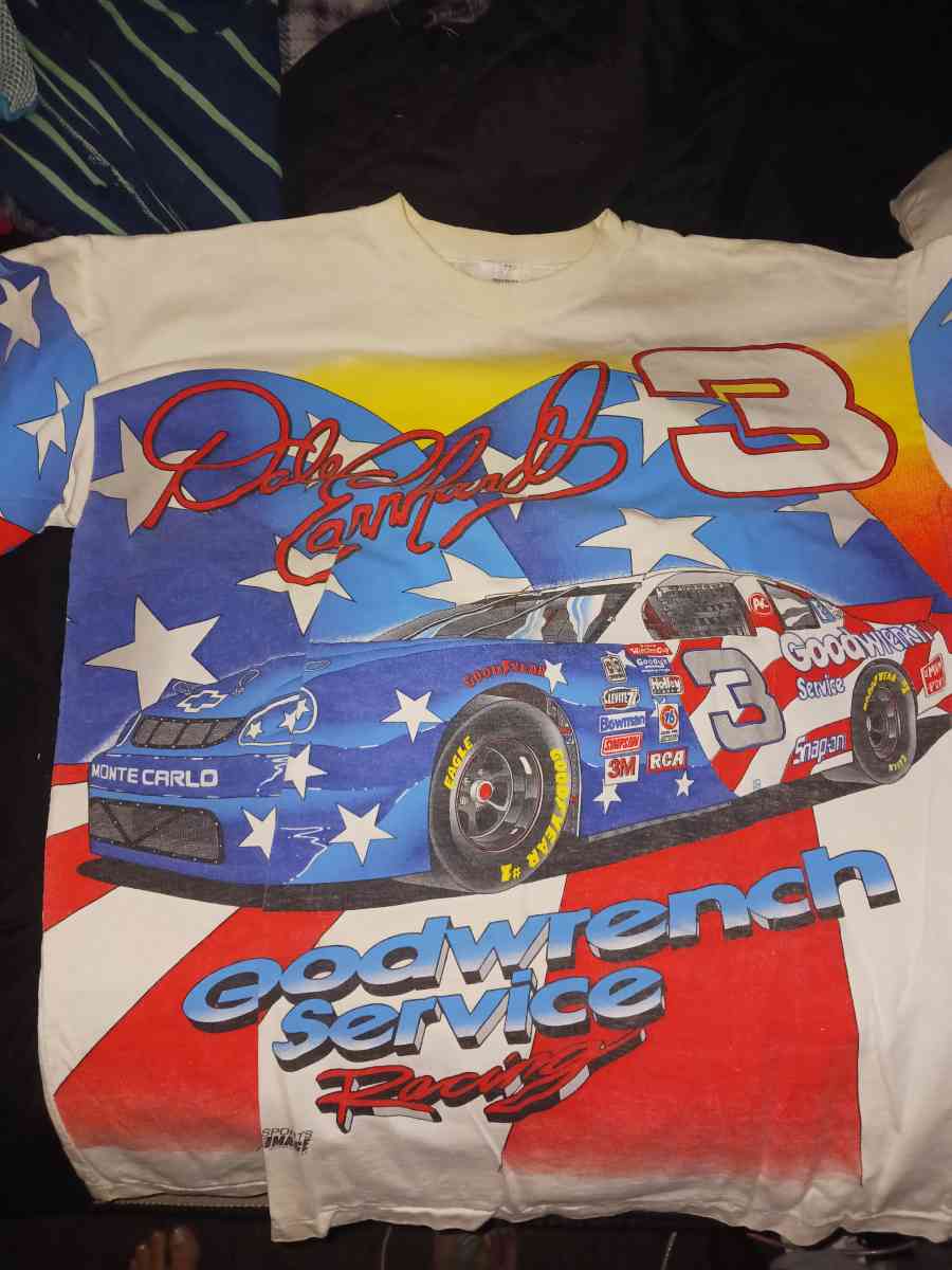 Dale Earnhardt shirt signed by his Pit Crew