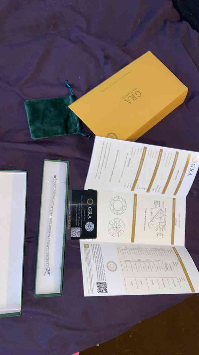 real Moissanite tennis bracelet stamped s925