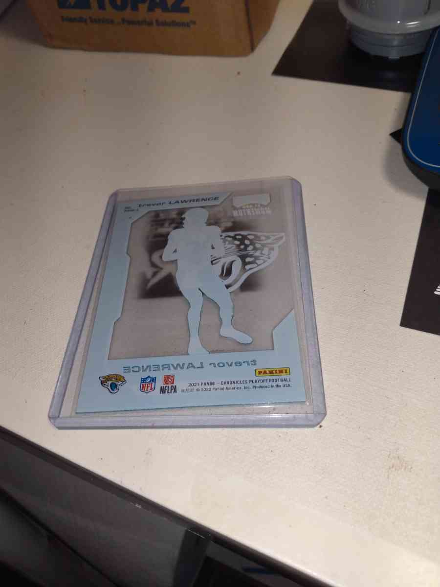 2021 playoff moment Trevor Lawrence rookie card