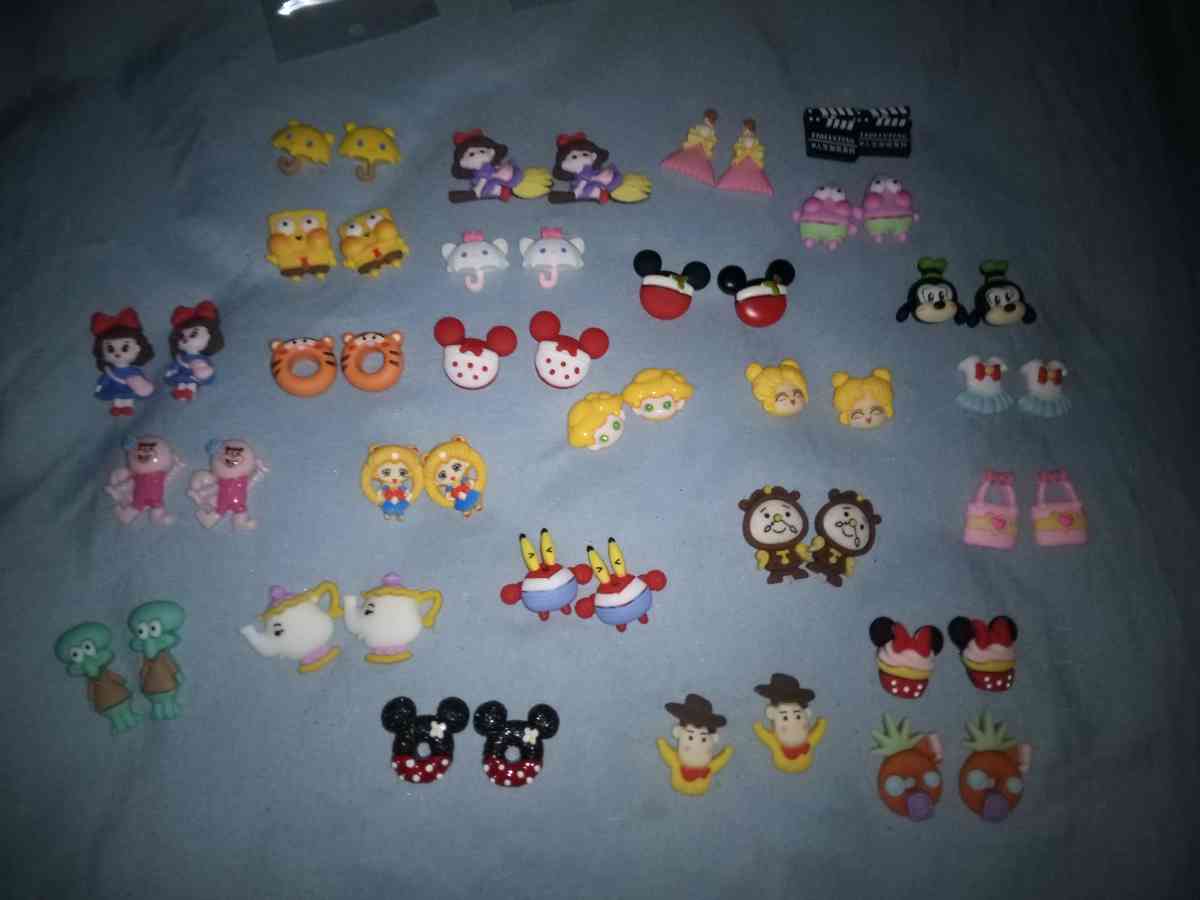 Handmade character earrings 2 dollars each