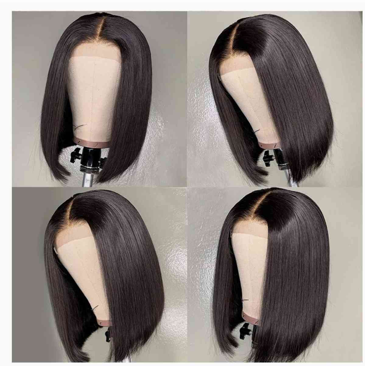 10 12 14 Bob 4x4 human hair wig free shipping and pick up