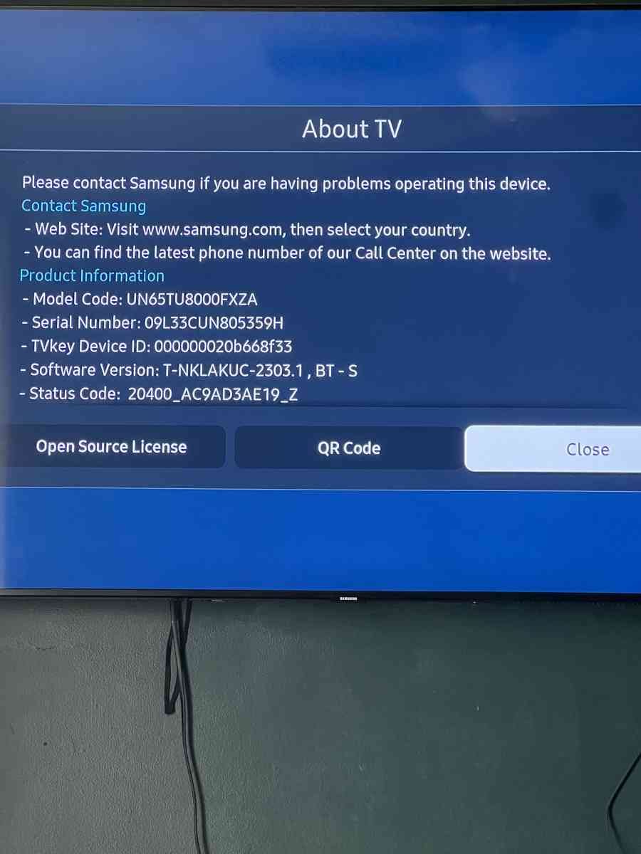Samsung 8 series 65 smart tv