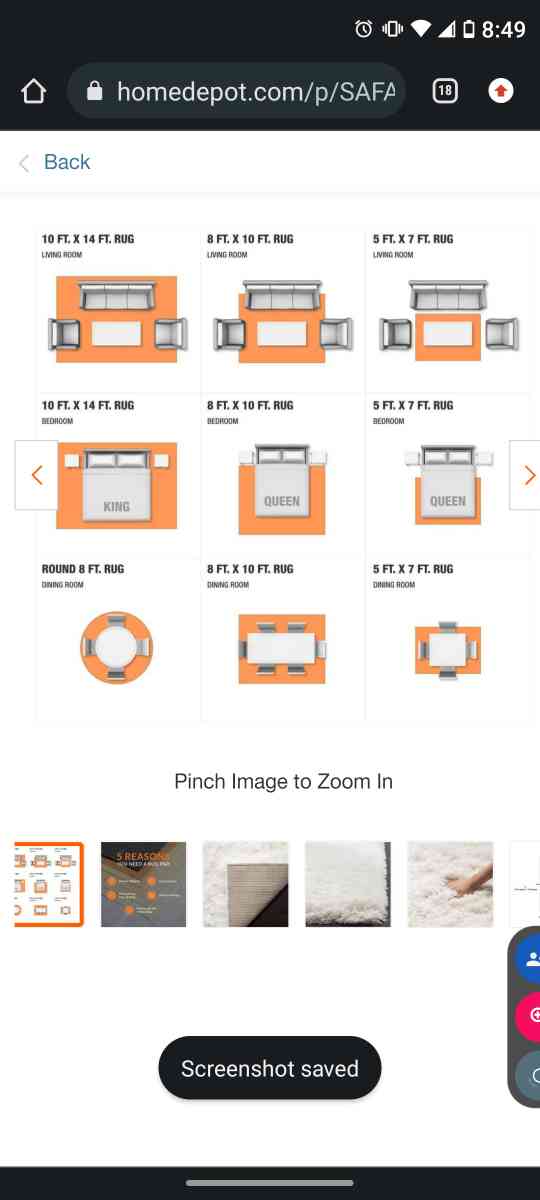 safavieh polar rug white 9x12