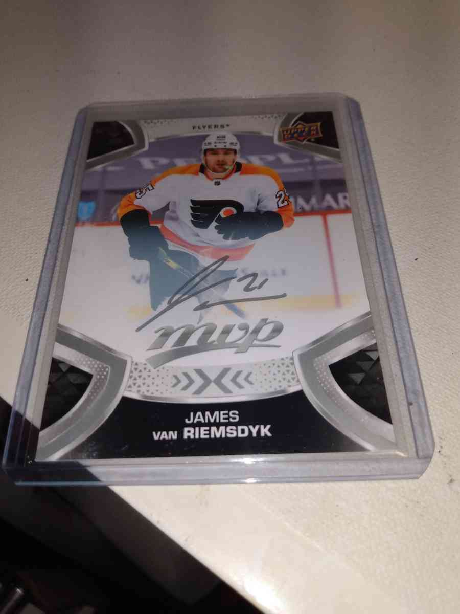 upper Deck silver autograph James Van Riemsdyk