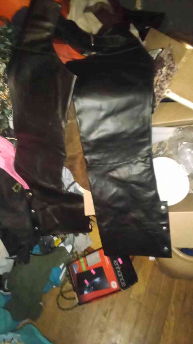 Biker chaps Sears leather shop