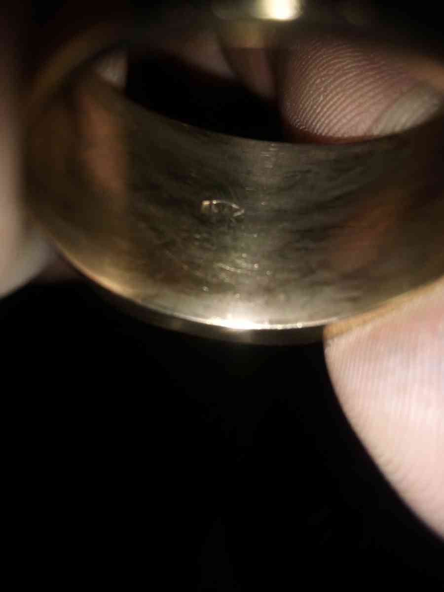 15g mens 18k stamped gold ring