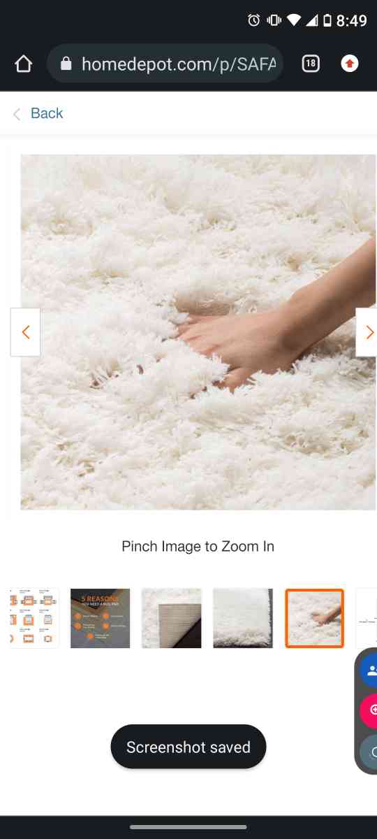 safavieh polar rug white 9x12