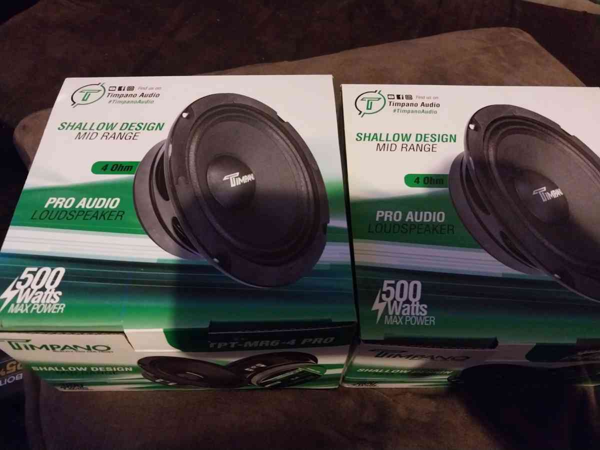 New Pair of Timpano 6in speakers