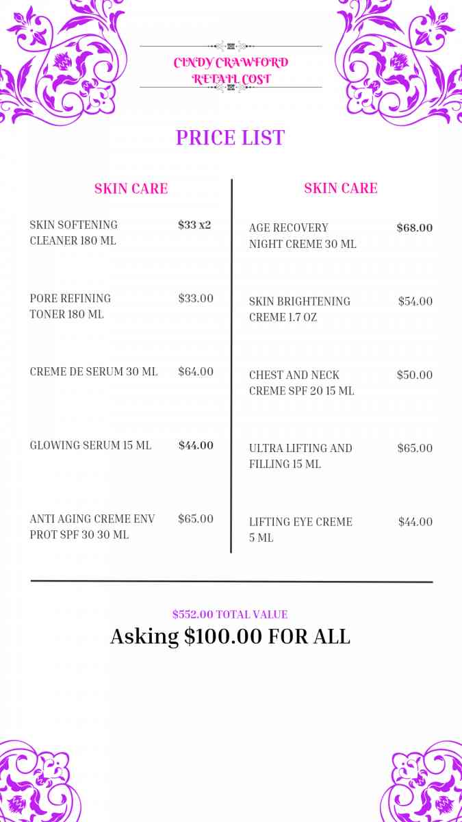 Cindy Crawford skin care