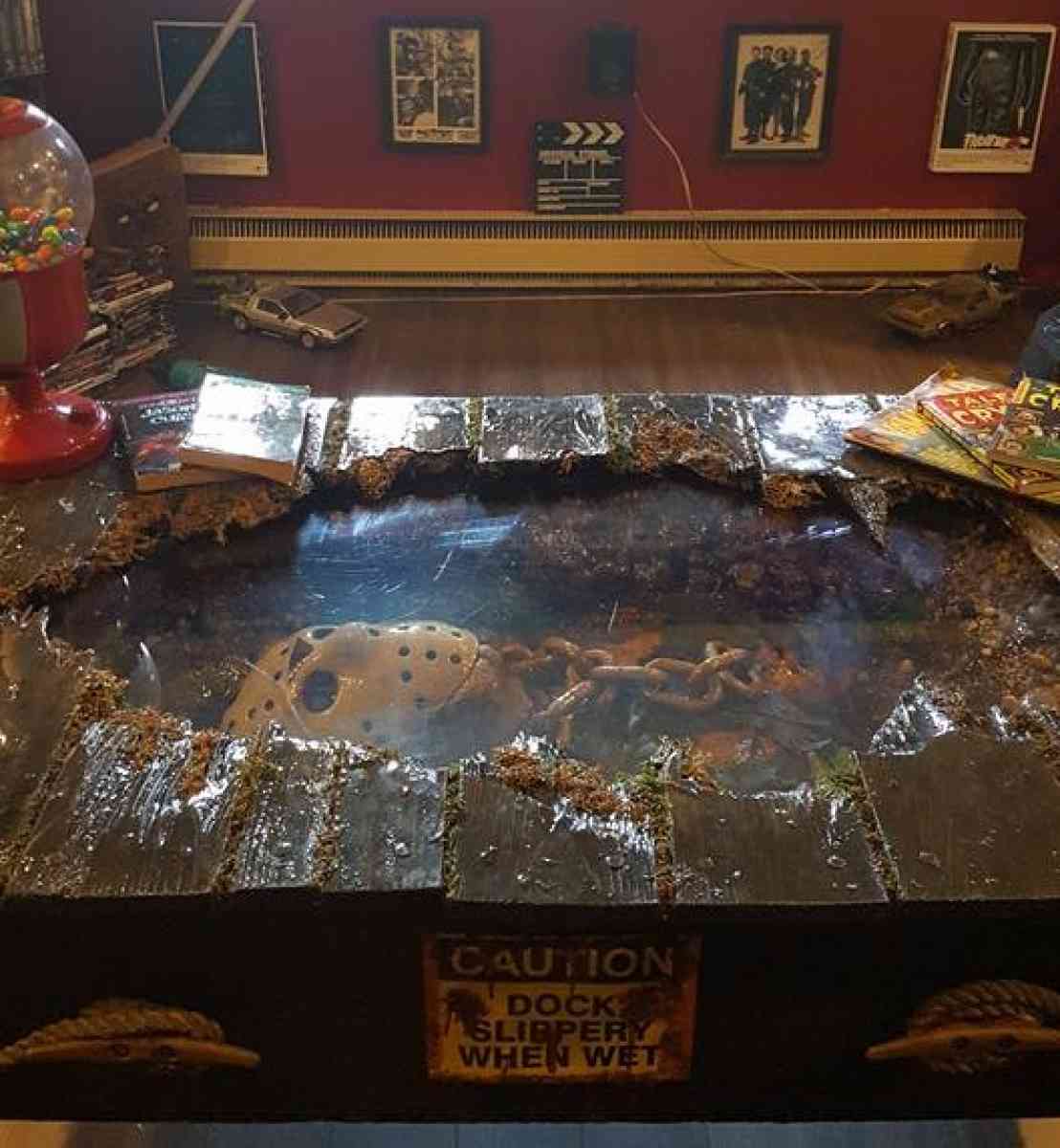 custom made Friday the 13th table