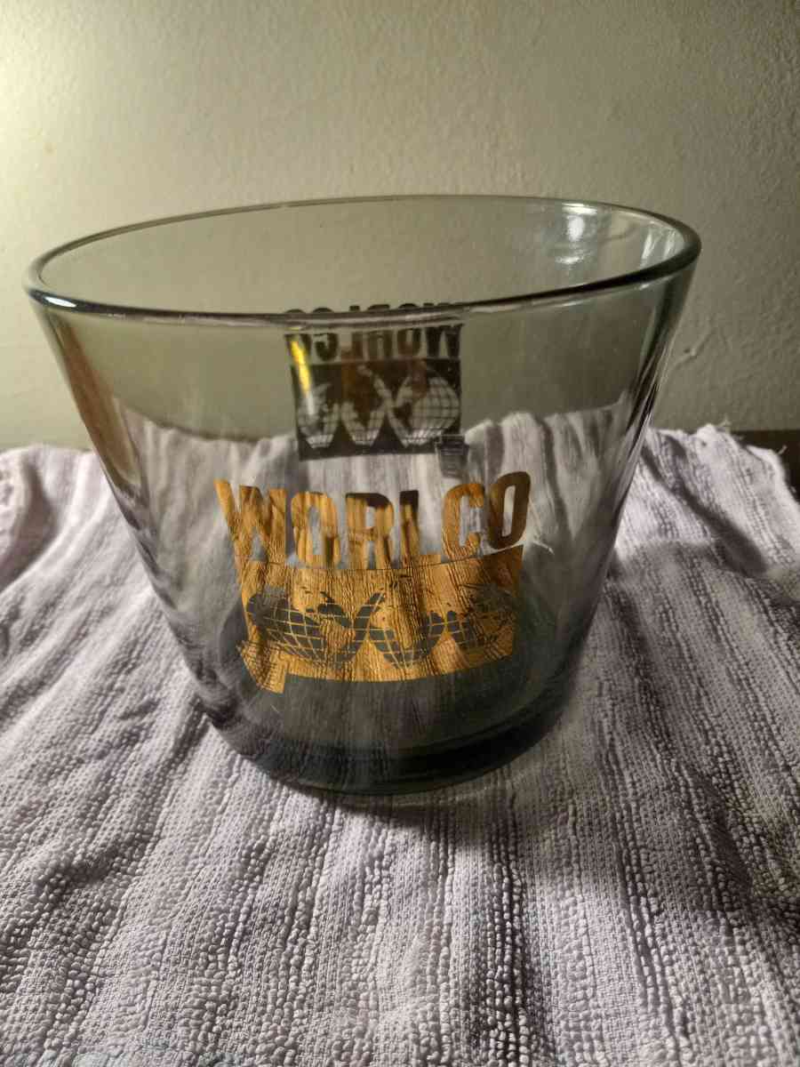 Vintage glass ice bucket