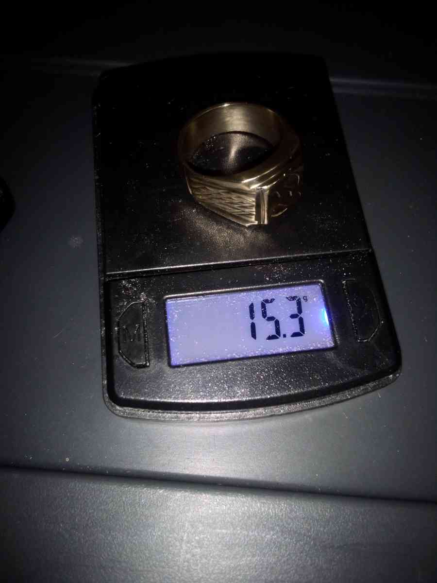 15g mens 18k stamped gold ring