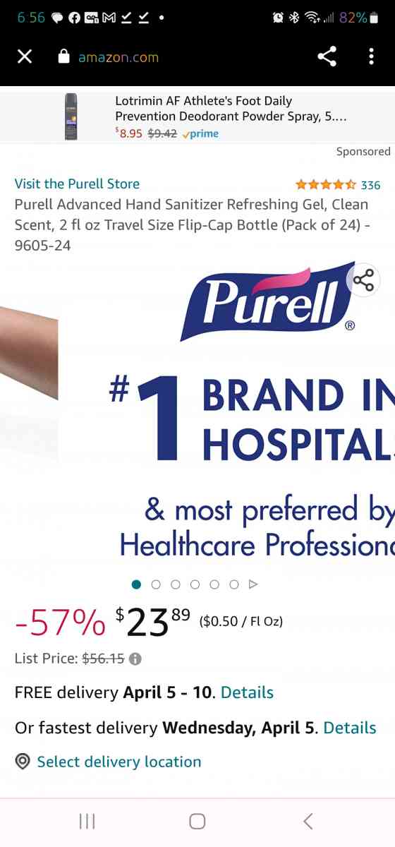 Purell Hand Sanatizer