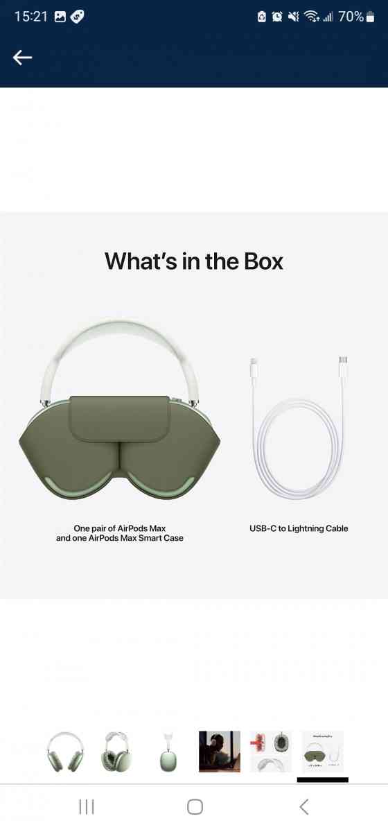 Apple AirPods Max w Smart case Green Brand New  Factory Seal