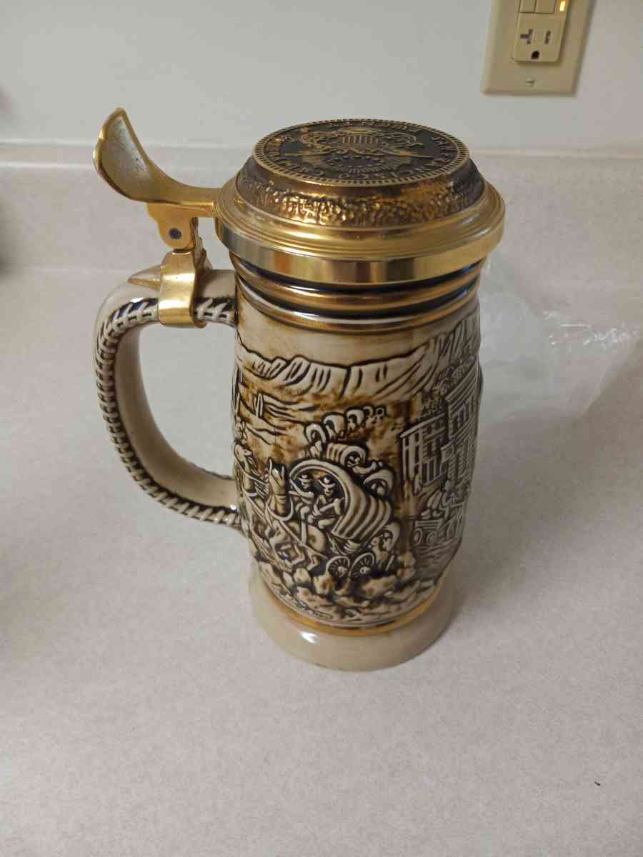 1987 Sanfrancisco gold rush beer stien