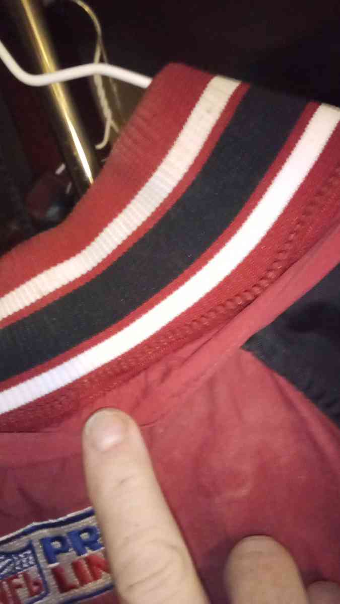 SF 49ers Pro line starter half zip jacket