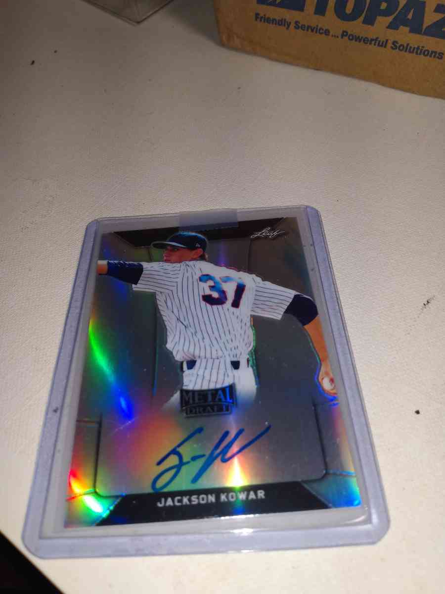 2018 leaf metal draft autograph Jackson kowar