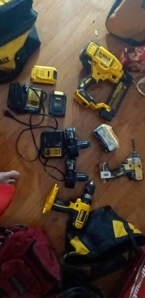 dewalt nail gun impact drill 20 v 18 drll