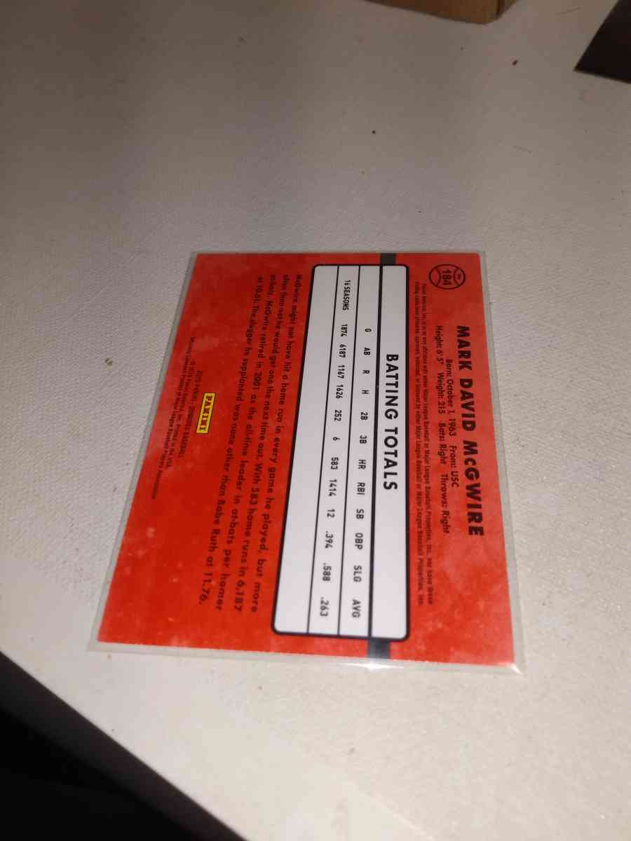 2015 Mark McGwire donruss