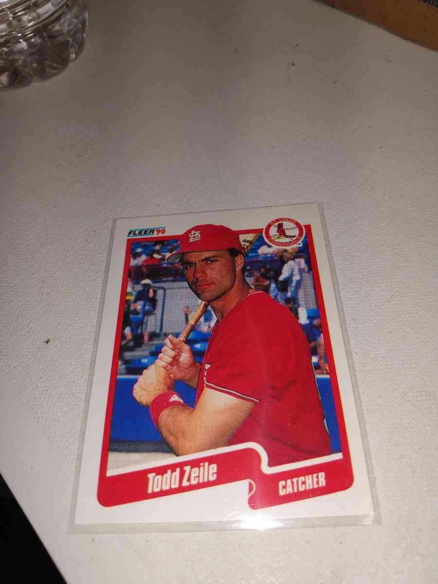 1990 Fleer Todd zio card number 265 rookie card