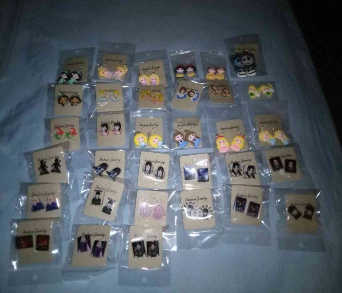 Handmade character earrings 2 dollars each