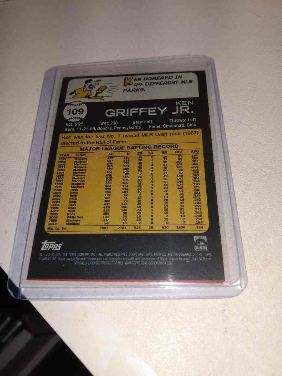 2011 Topps Ken Griffey Jr
