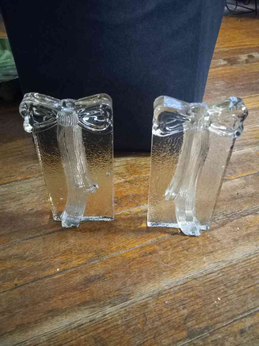 Twos company glass block glass vases