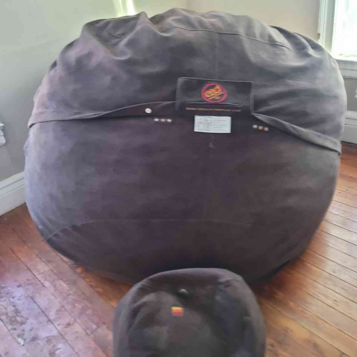 Lovesac BigOne Bundle Lovesac 8ft Bean Bag Couch and Ottoman