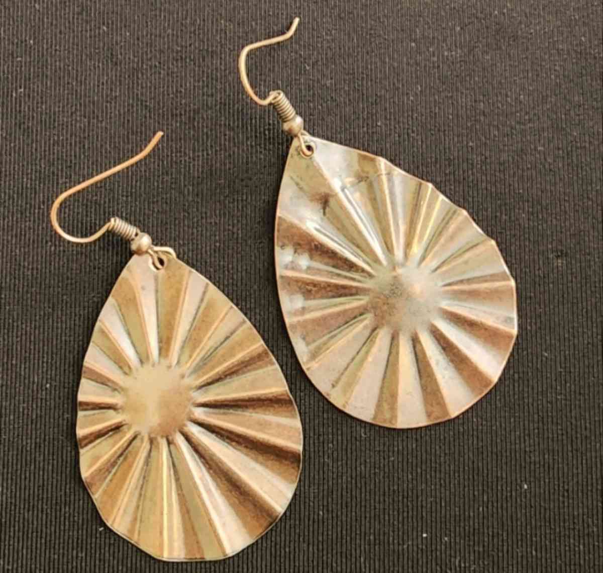 Copper Stamped Earrings