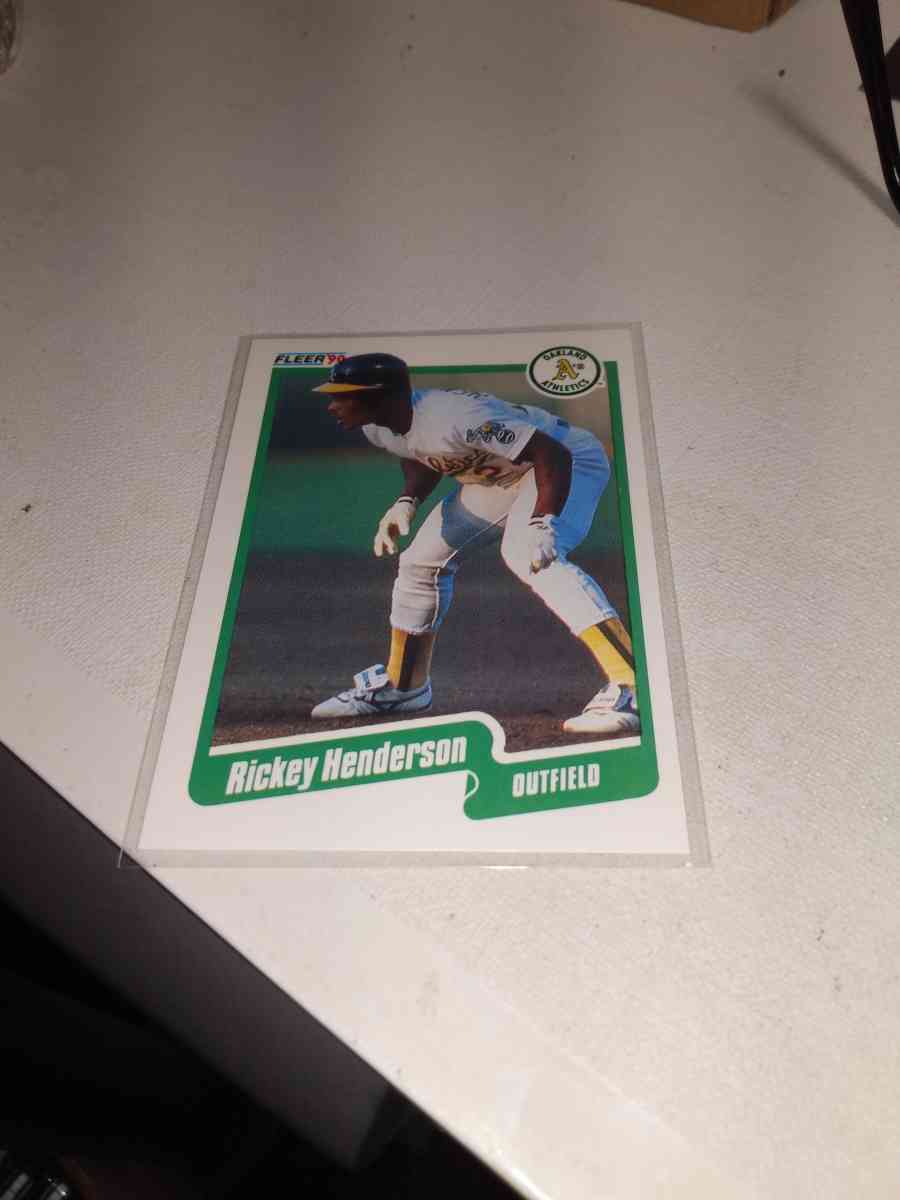 1990 Fleer Ricky the man Henderson