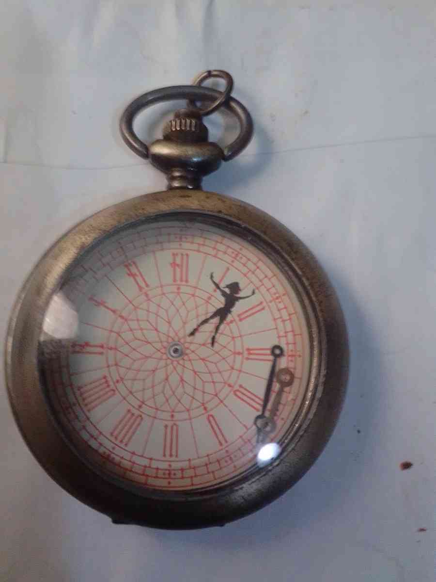 Old Disney Pocket Watch Peter Pan every thing is there