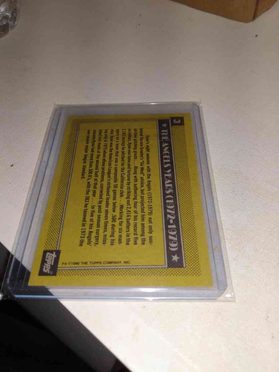 1990 Topps Nolan Ryan 5000 strikeouts