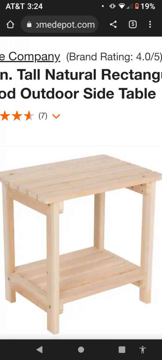 2 LAKELAND MILLS ADK chair and table set