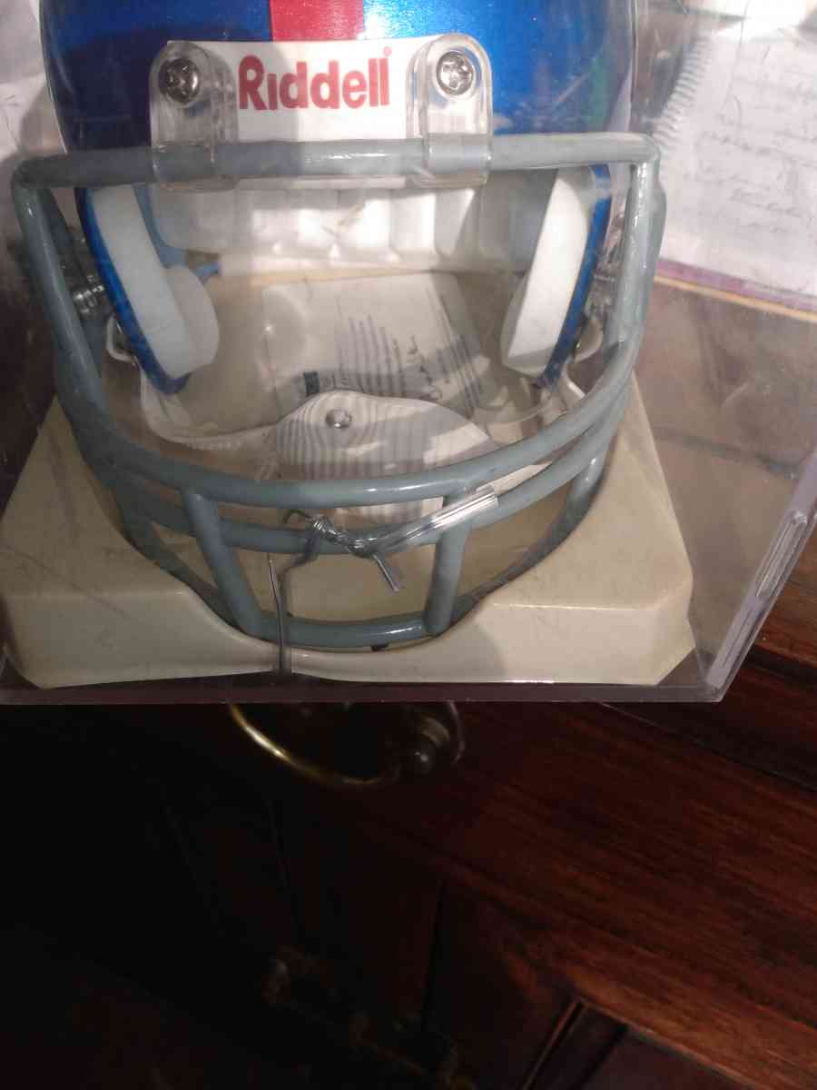 autograph tiki Barber mini helmet New York Giants