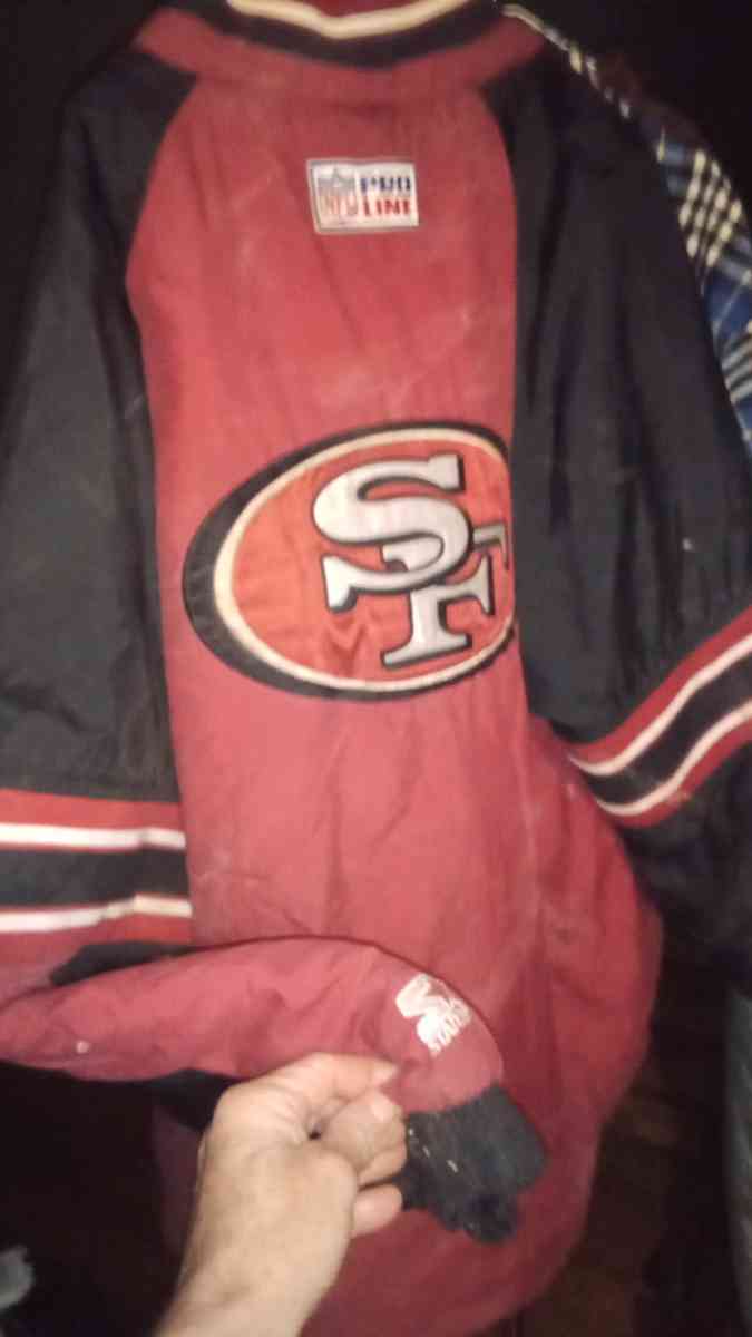 SF 49ers Pro line starter half zip jacket
